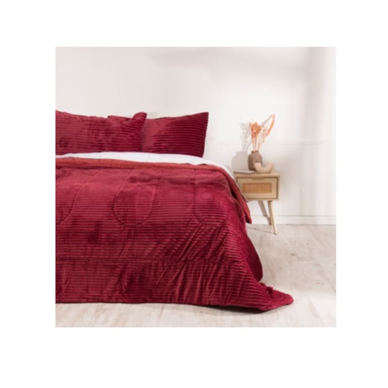 MASHINI - Plumón cobertor térmico Sherpa corduroy super king