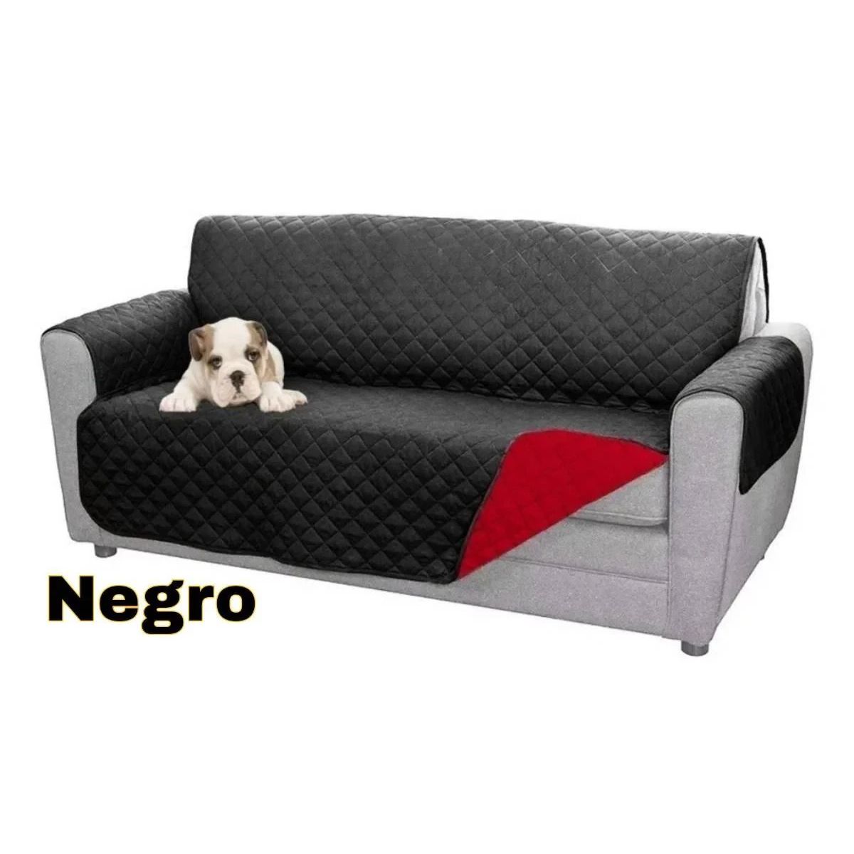GENERICO - COBERTOR SILLON 2 CUERPOS Negro