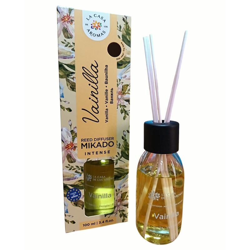 LA CASA DE LOS AROMAS - Ambientador Difusor De Varillas Vainilla 100ml