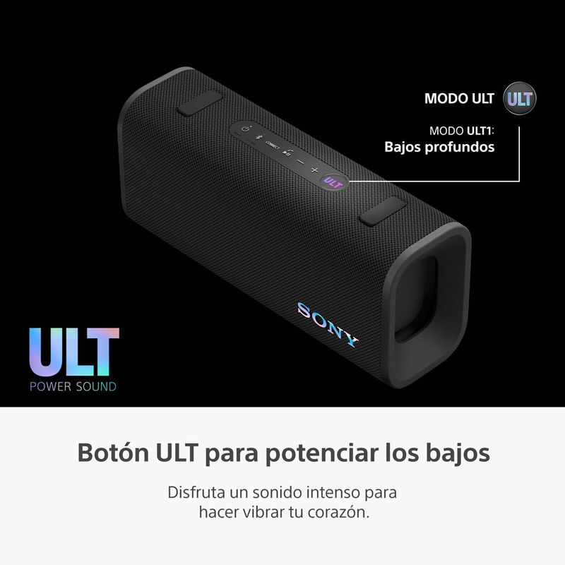 SONY - Parlante portátil inalámbrico ULT FIELD 3 Negro