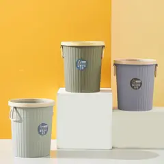 HOMESTAR - Basurero Compacto con Tapa - Azul