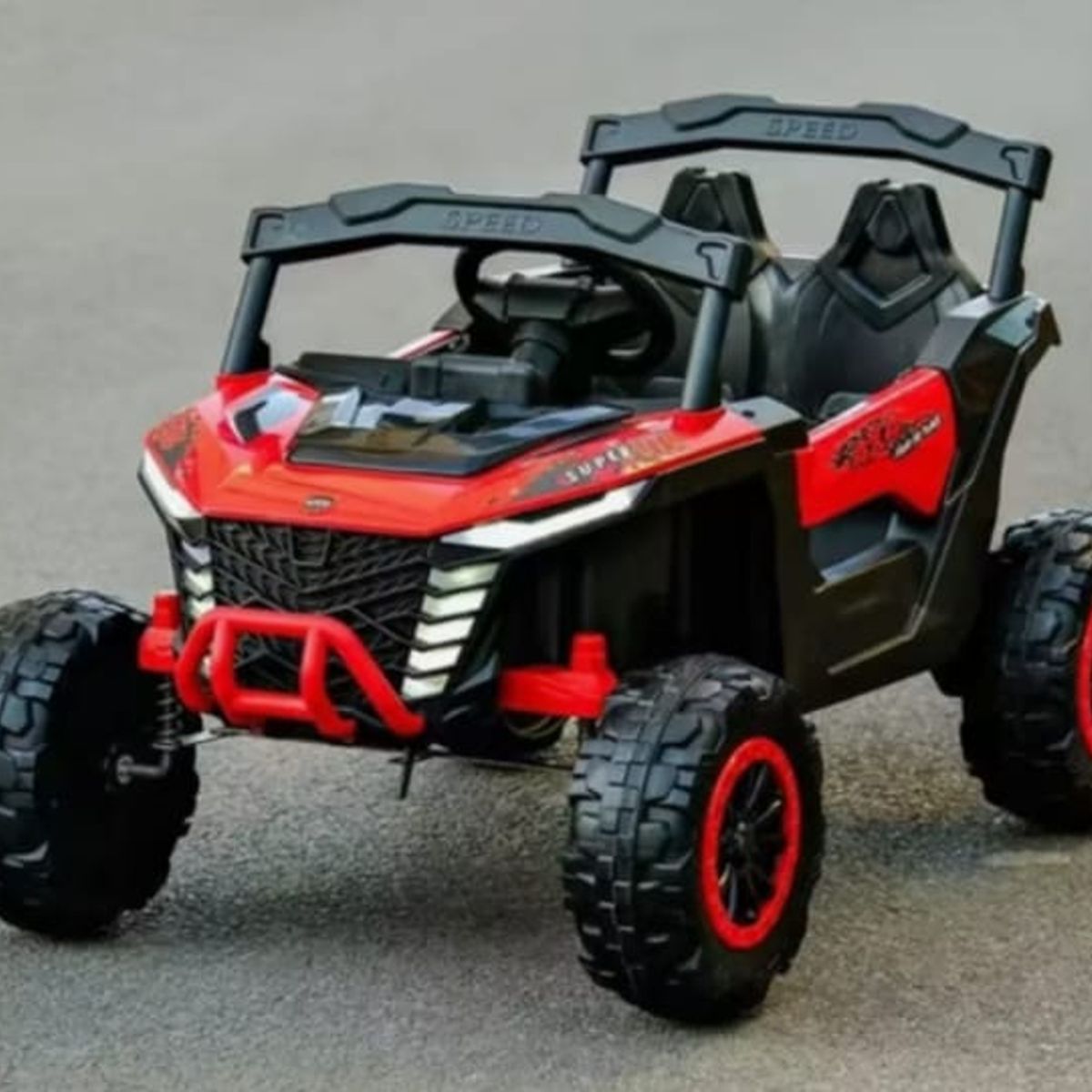 GENERICO - Jeep Auto A Bateria 12v Con Control Remoto Rojo 901