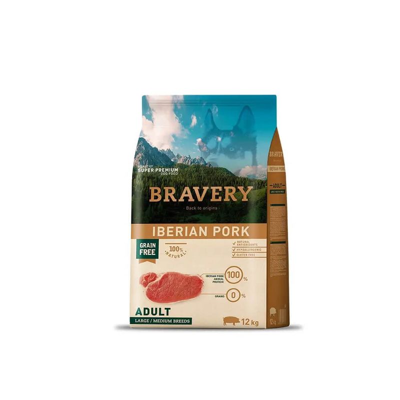 BRAVERY - Bravery Iberian Pork Adult  Large/ Medium breed
