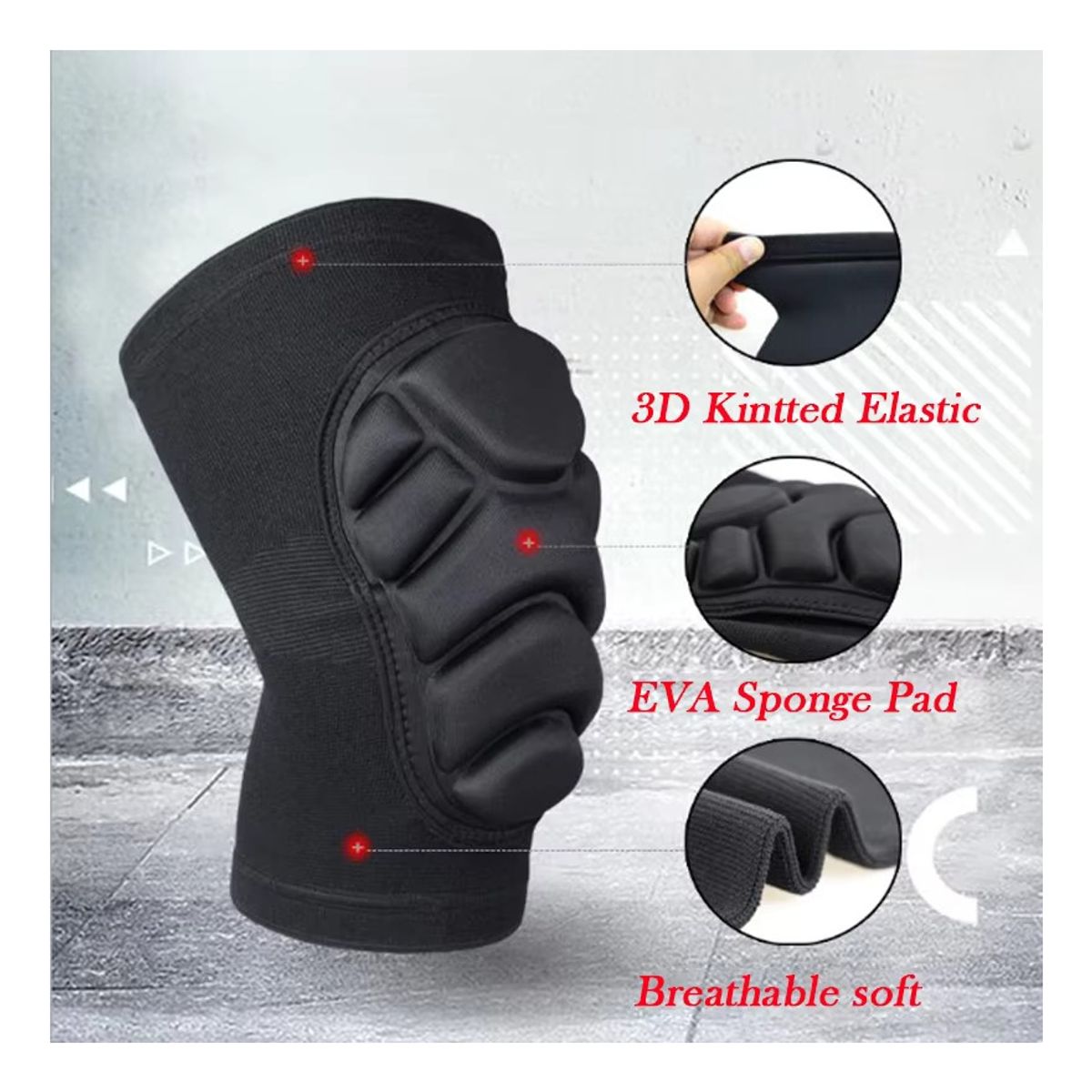 ATURE - Set Rodilleras Y Coderas Para Deportes Anticolisión Adulto XL