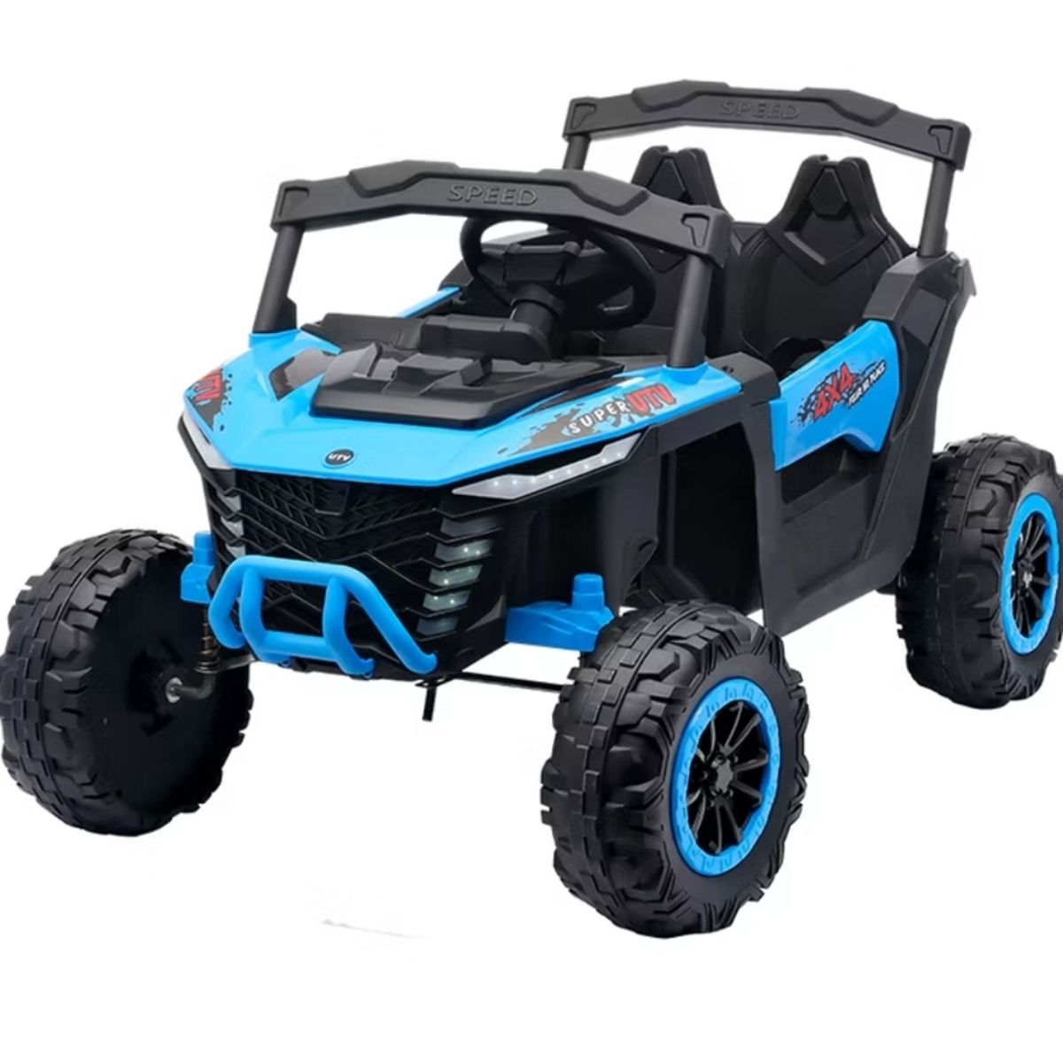 GENERICO - Jeep Auto A Bateria 12v Con Control Remoto Azul 901