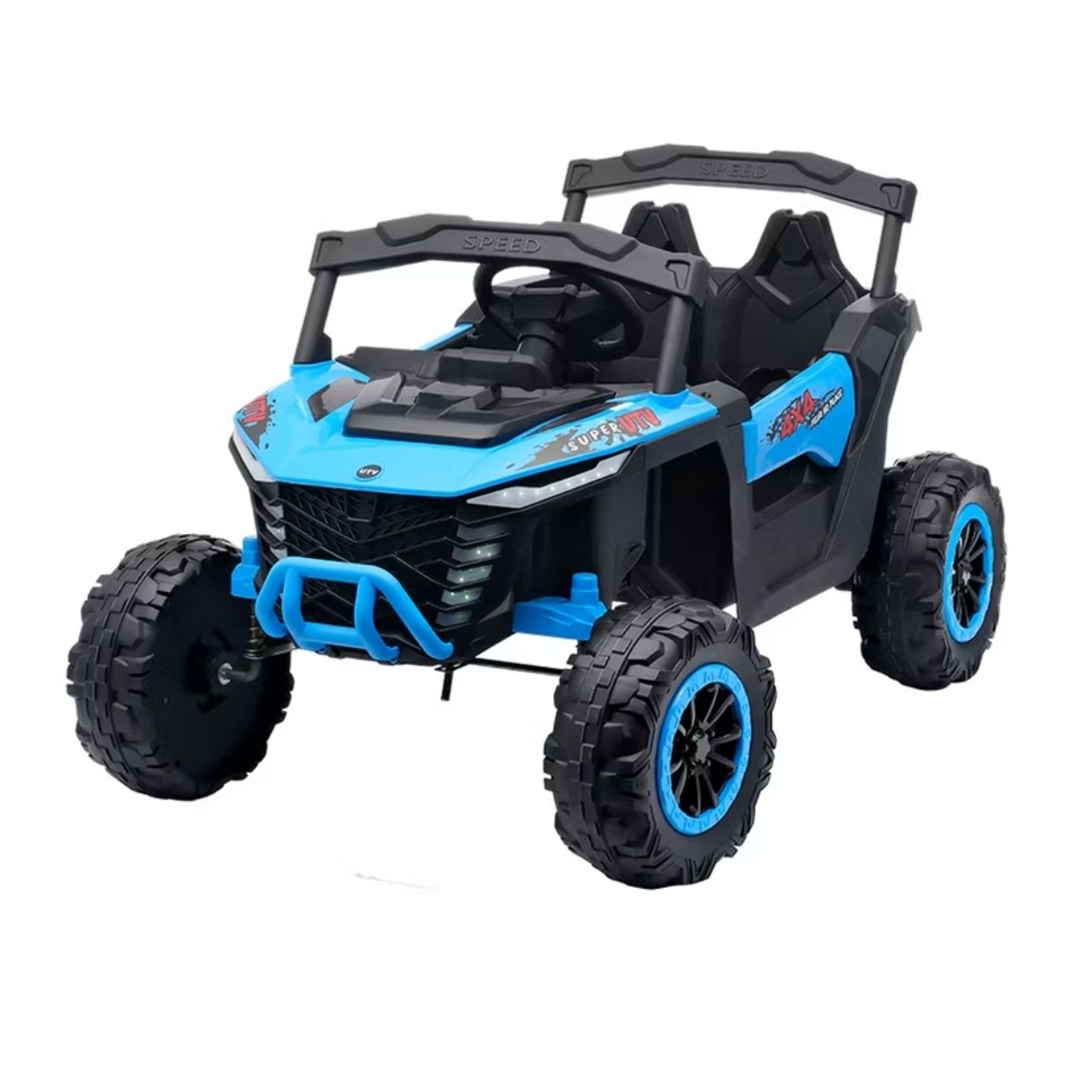 GENERICO - Jeep Auto A Bateria 12v Con Control Remoto Azul 901