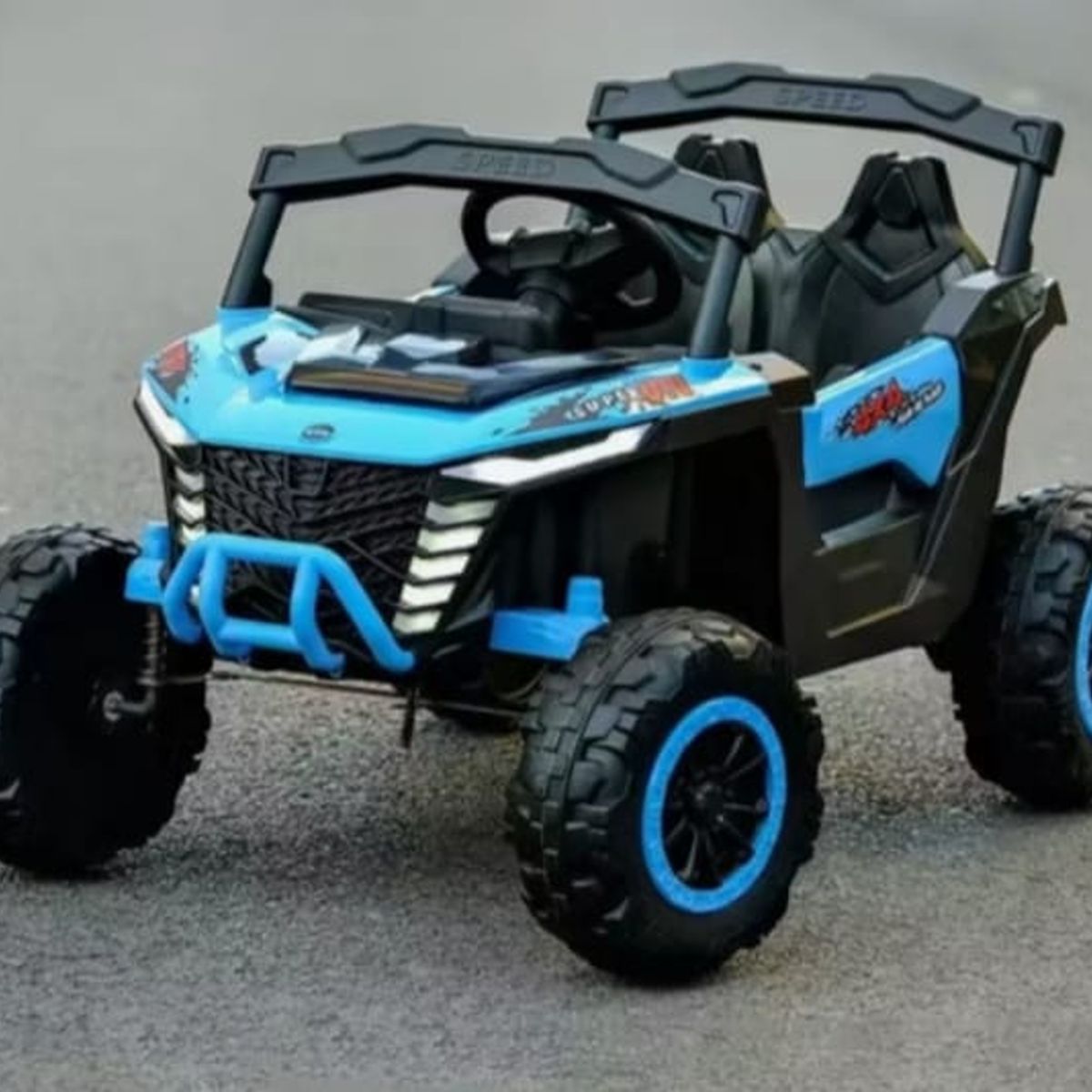 GENERICO - Jeep Auto A Bateria 12v Con Control Remoto Azul 901