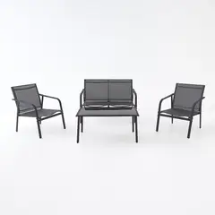 KLIK - Juego de Terraza Aero 3 Sofás y 1 Mesa de Centro