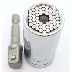 GENERICO - Llave Dado Universal Medir 7mm-19mm Herramienta Taladro