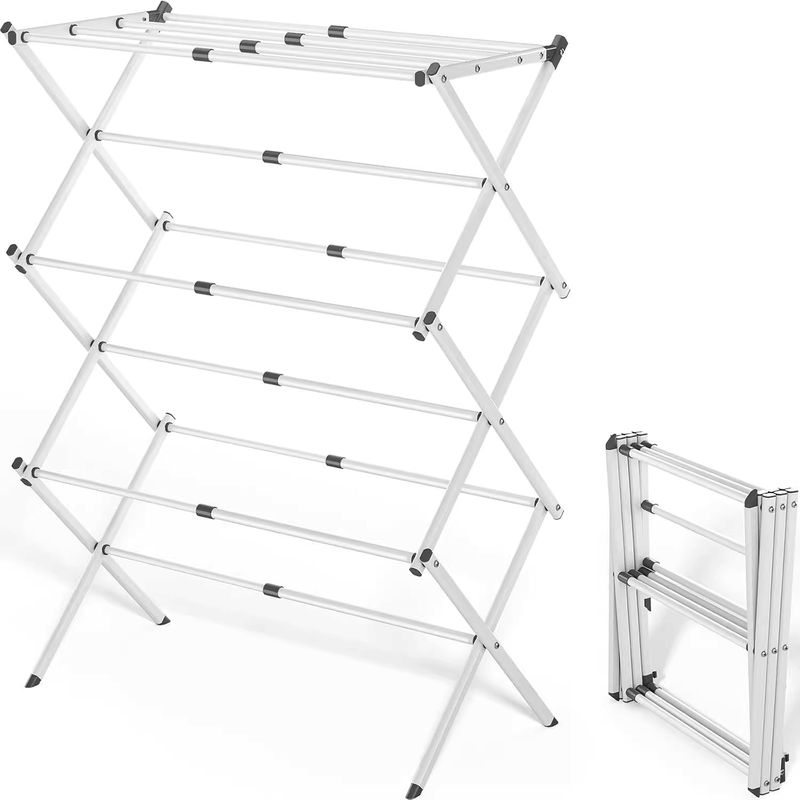 HOMESTAR - Tendedero Plegable de Ropa Tipo Acordeón - 3 Niveles