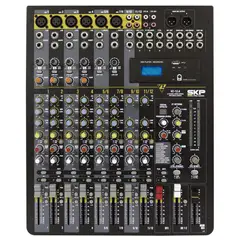 SKP - Mixer Analogo de 12 canales VZ-124 - Negro