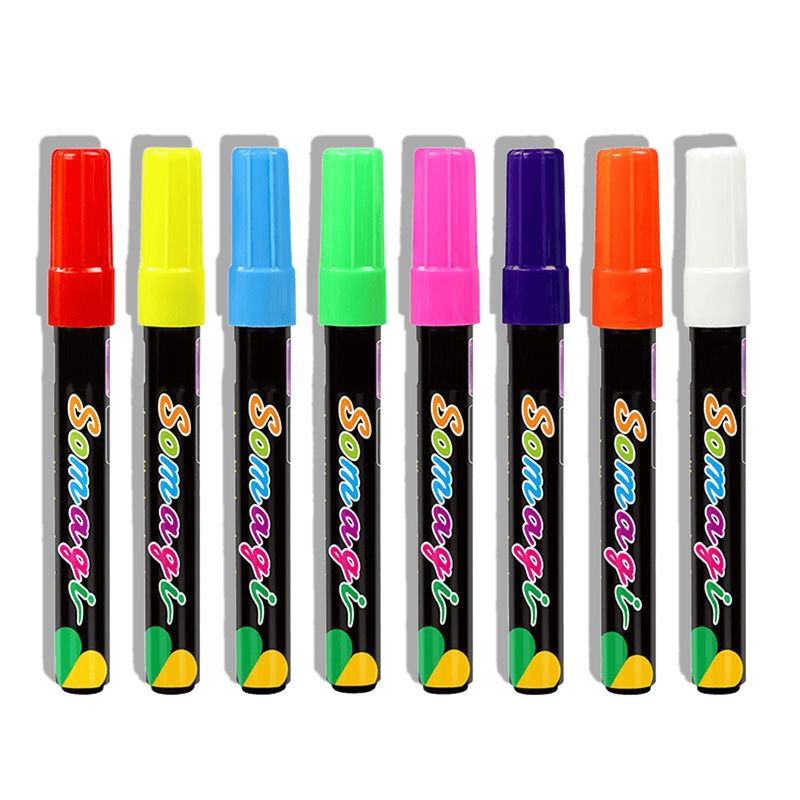 ATURE - 8u Lápiz De Tiza Líquida Iluminador Pizarra Fluorescente