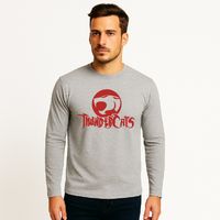Polera thundercats nombre manga larga para hombre cuello polo