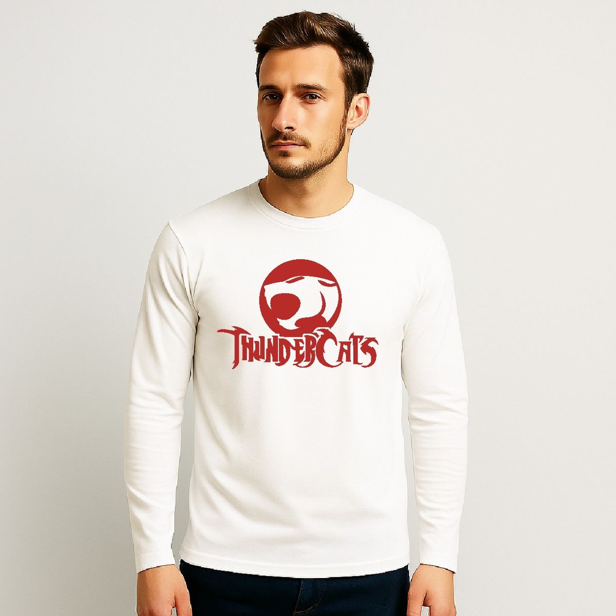 ROLY - Polera thundercats nombre manga larga para hombre cuello polo