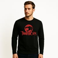Polera thundercats nombre manga larga para hombre cuello polo