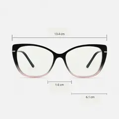 GENERICO - Gafas blue block mujer sin graduación armazón moderno y protector luz azul
