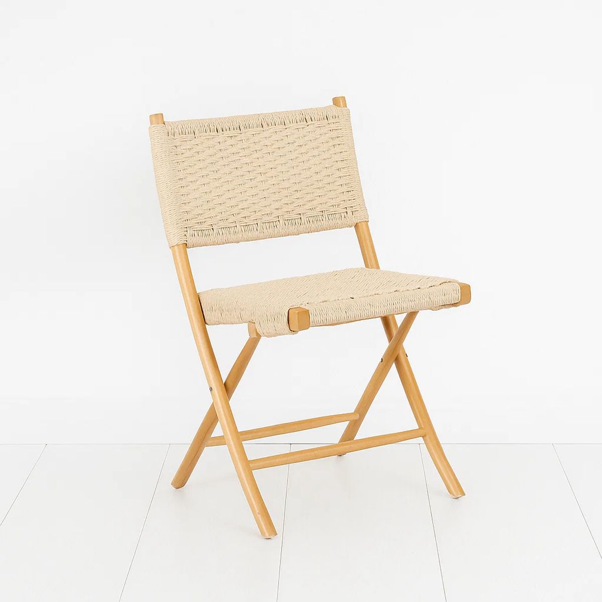 KLIK - Silla Nido Plegable de Madera Rattan Natural