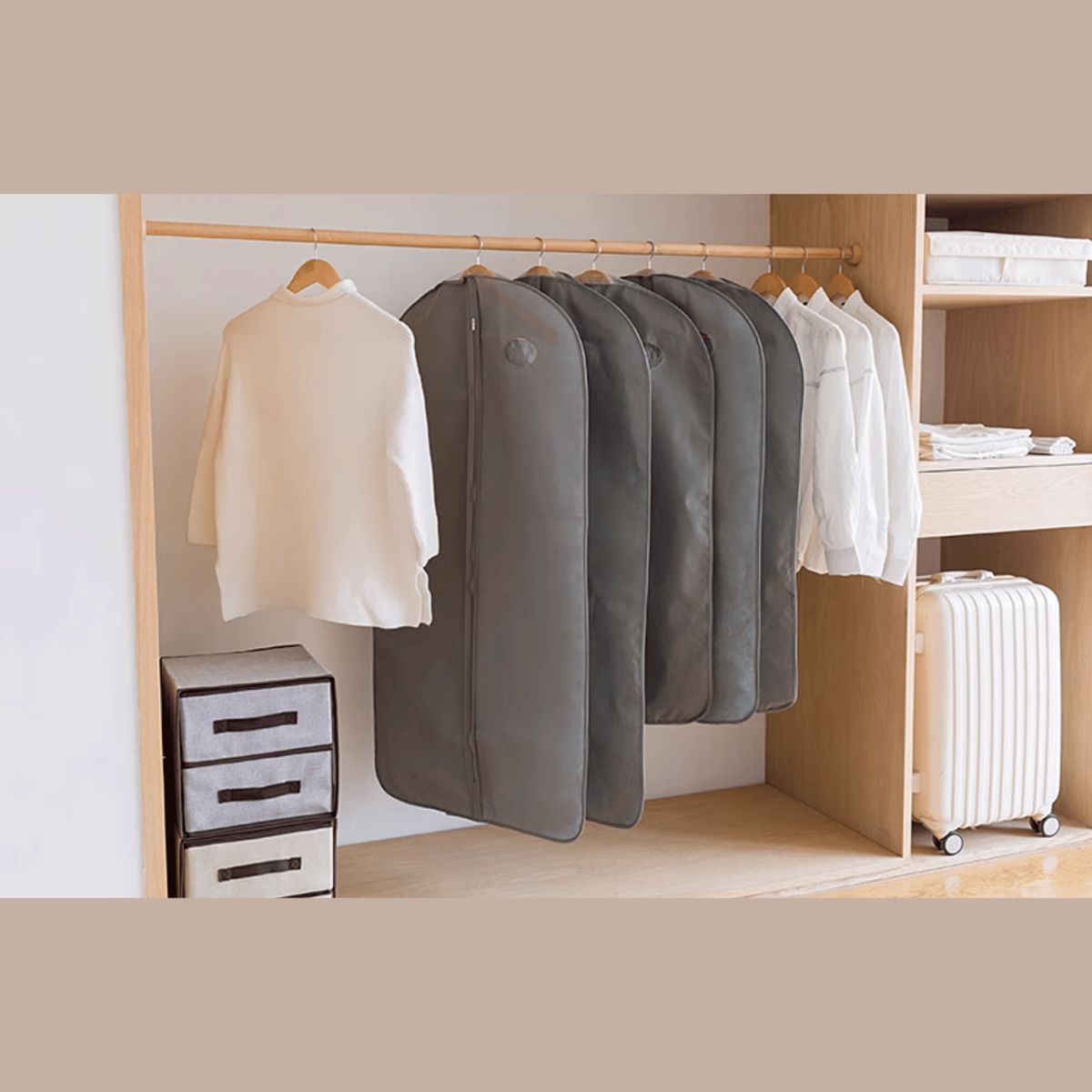 HOMESTAR - Funda Protectora de Ropa para Clóset