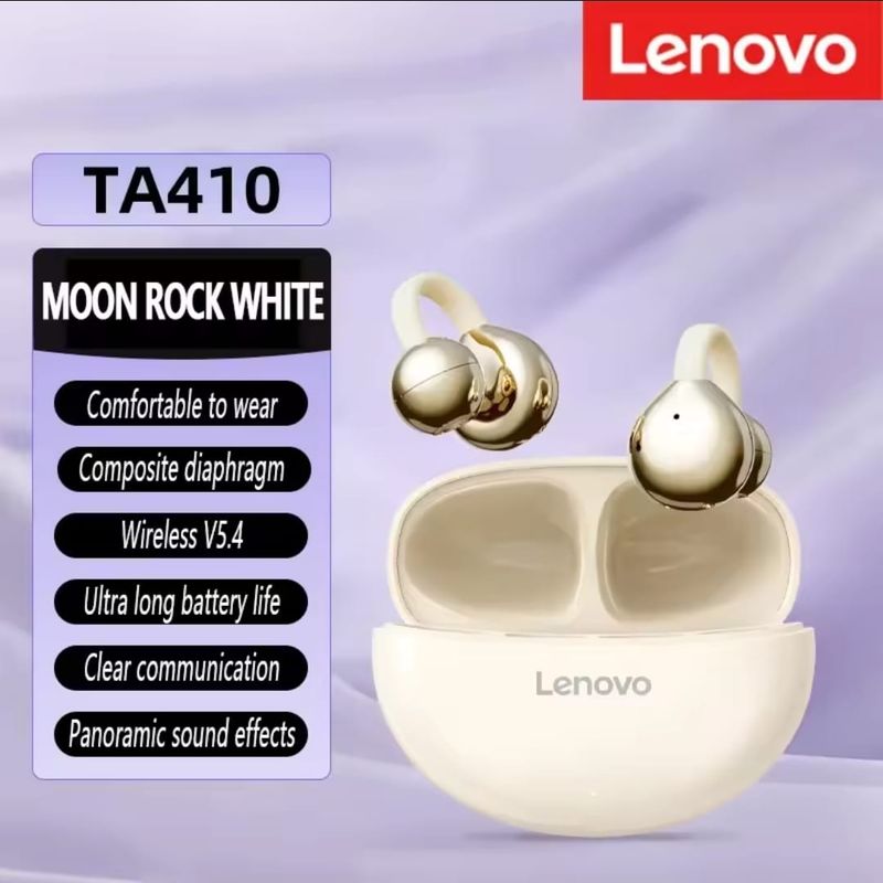 GENERICO - Auriculares Inalámbricos Lenovo TA410 Bluetooth 5.4 Blanco