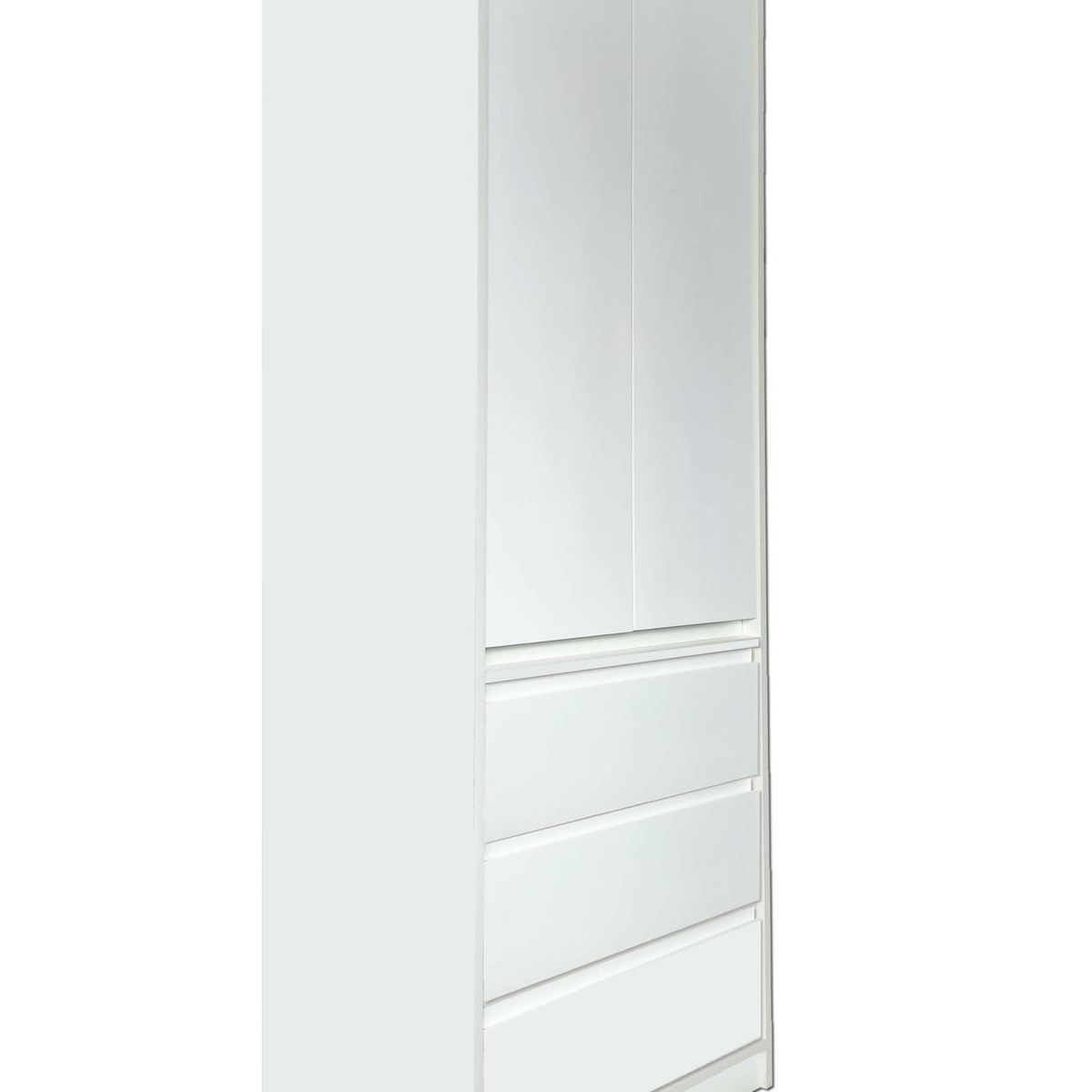 DECORACION CREATIVA - Closet Melamina Blanca 2 Puertas 3 cajones Blancos