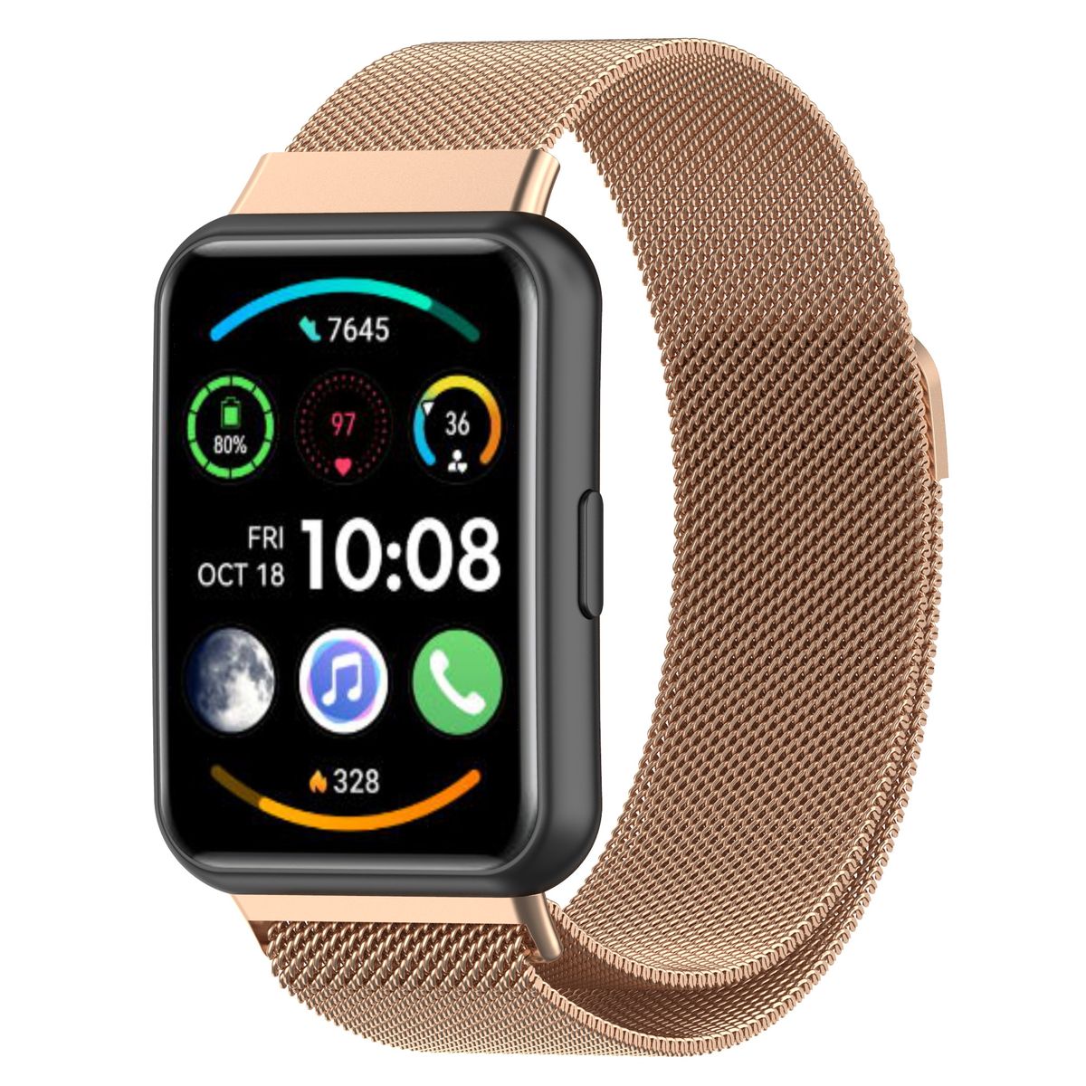 GENERICO - Correas Metalicas Loop Premium Para Huawei Watch Fit 2