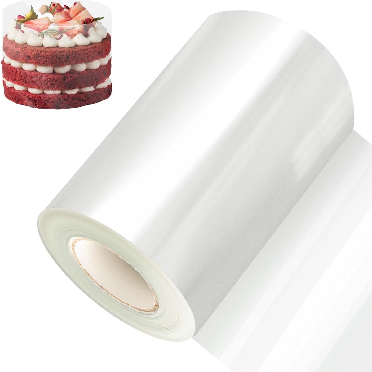 ATURE - Rollo Acetato Para Repostería Trasparente Moldes 12cm X 35m