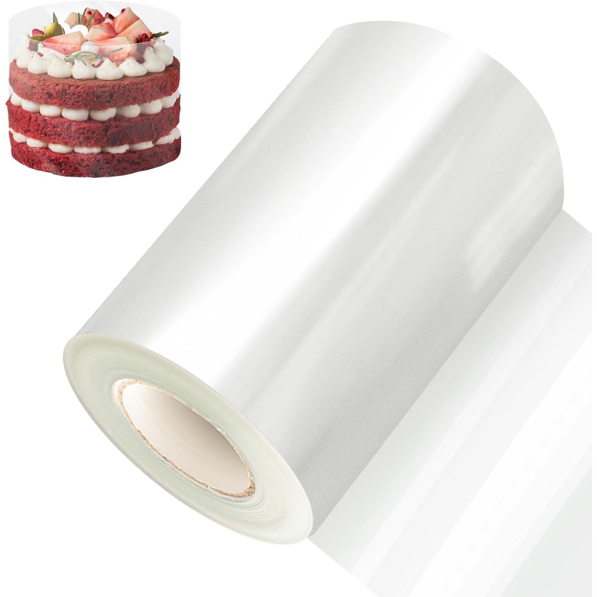 ATURE - Rollo Acetato Para Repostería Trasparente Moldes 12cm X 35m