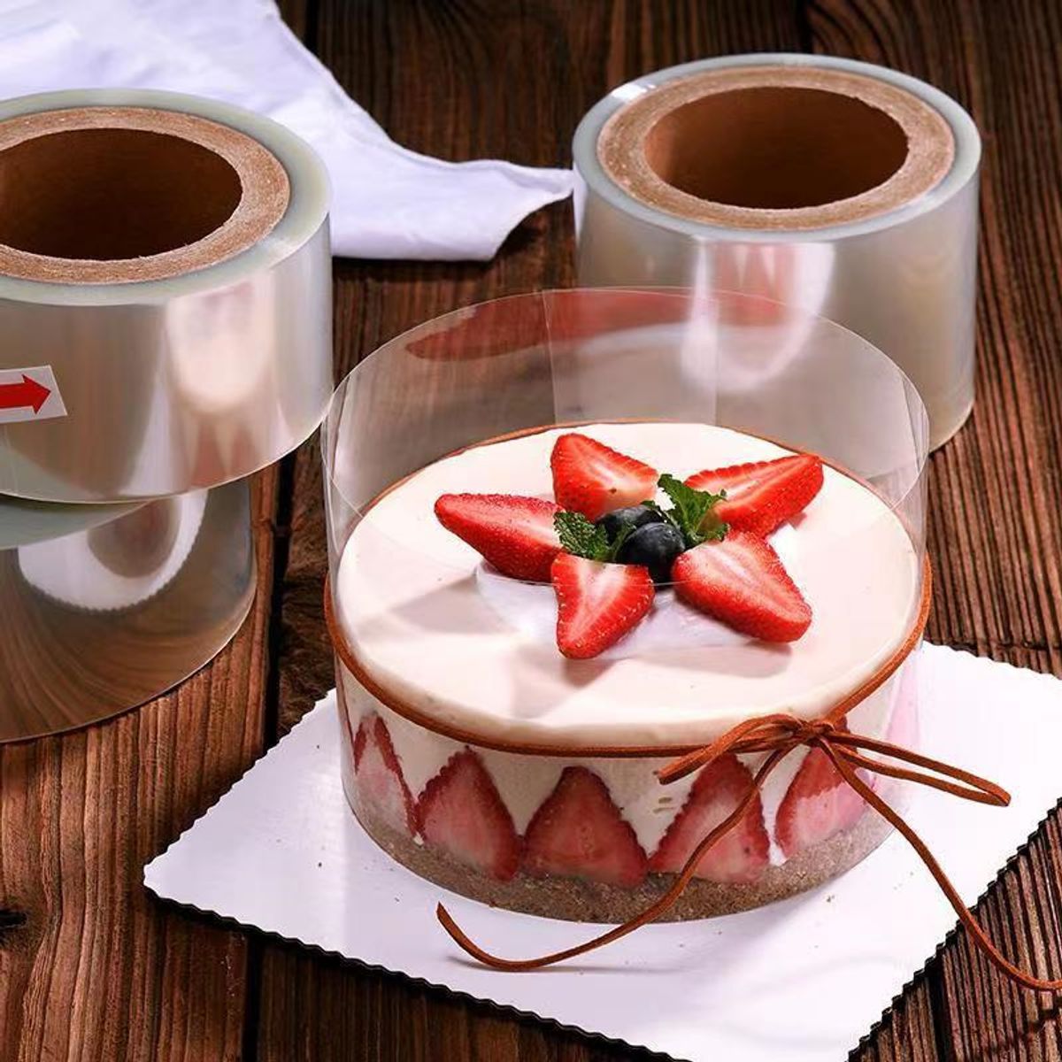 ATURE - Rollo Acetato Para Repostería Trasparente Moldes 12cm X 35m