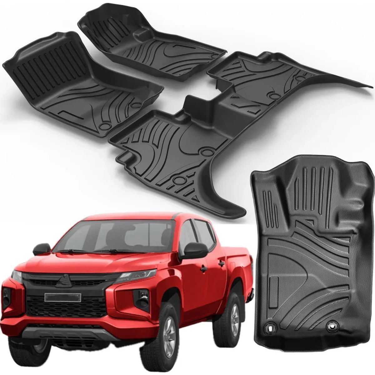 KUANGYE - Pisos Calce Perfecto Para Mitsubishi L200 2015 Al 2024