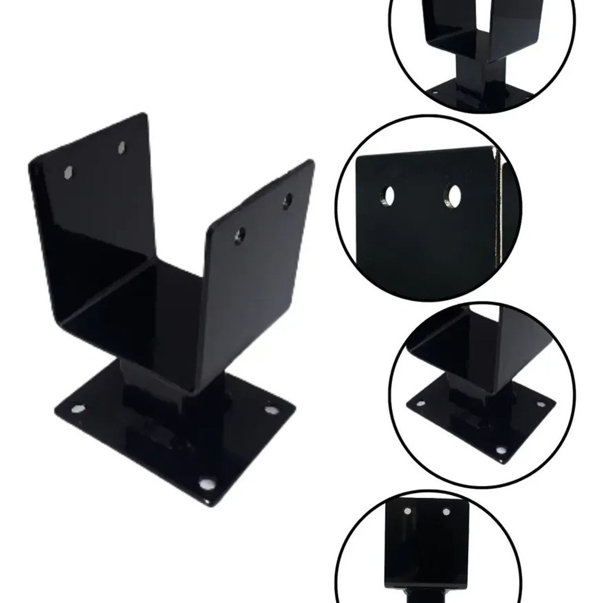 KUANGYE - Base O Soporte Para Pilar O Poste Sobrepuesto 4x4 Pulgadas