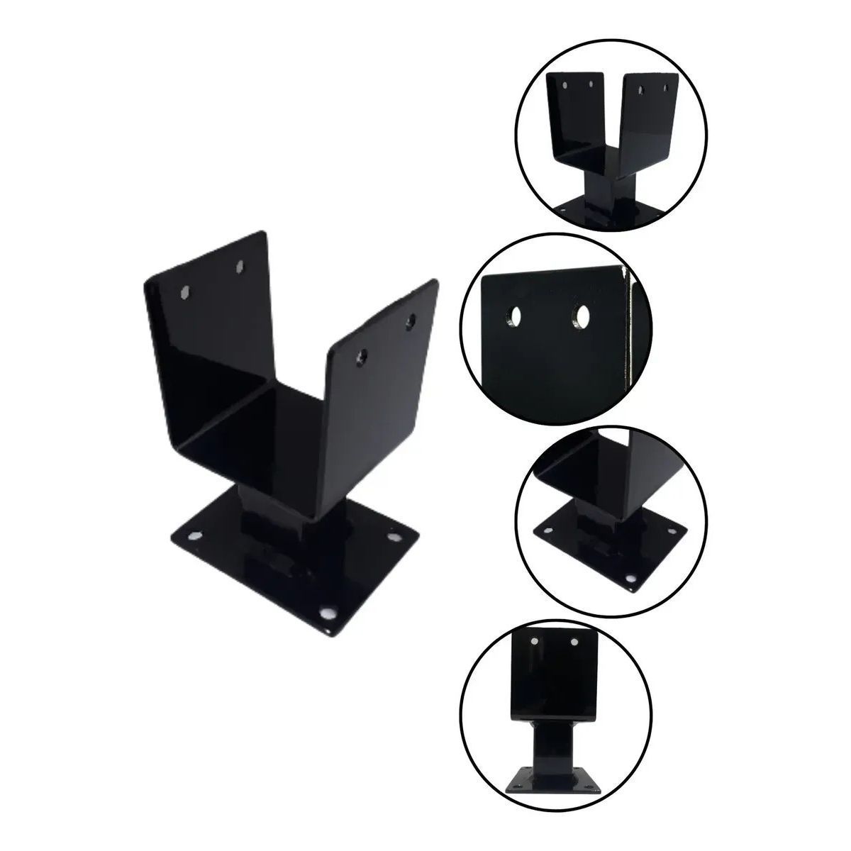 KUANGYE - Base O Soporte Para Pilar O Poste Sobrepuesto 4x4 Pulgadas