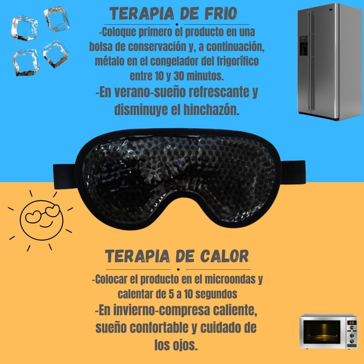 ATURE - Máscara De Dormir Gel Enfriamiento Hielo Para Ojeras Ojos