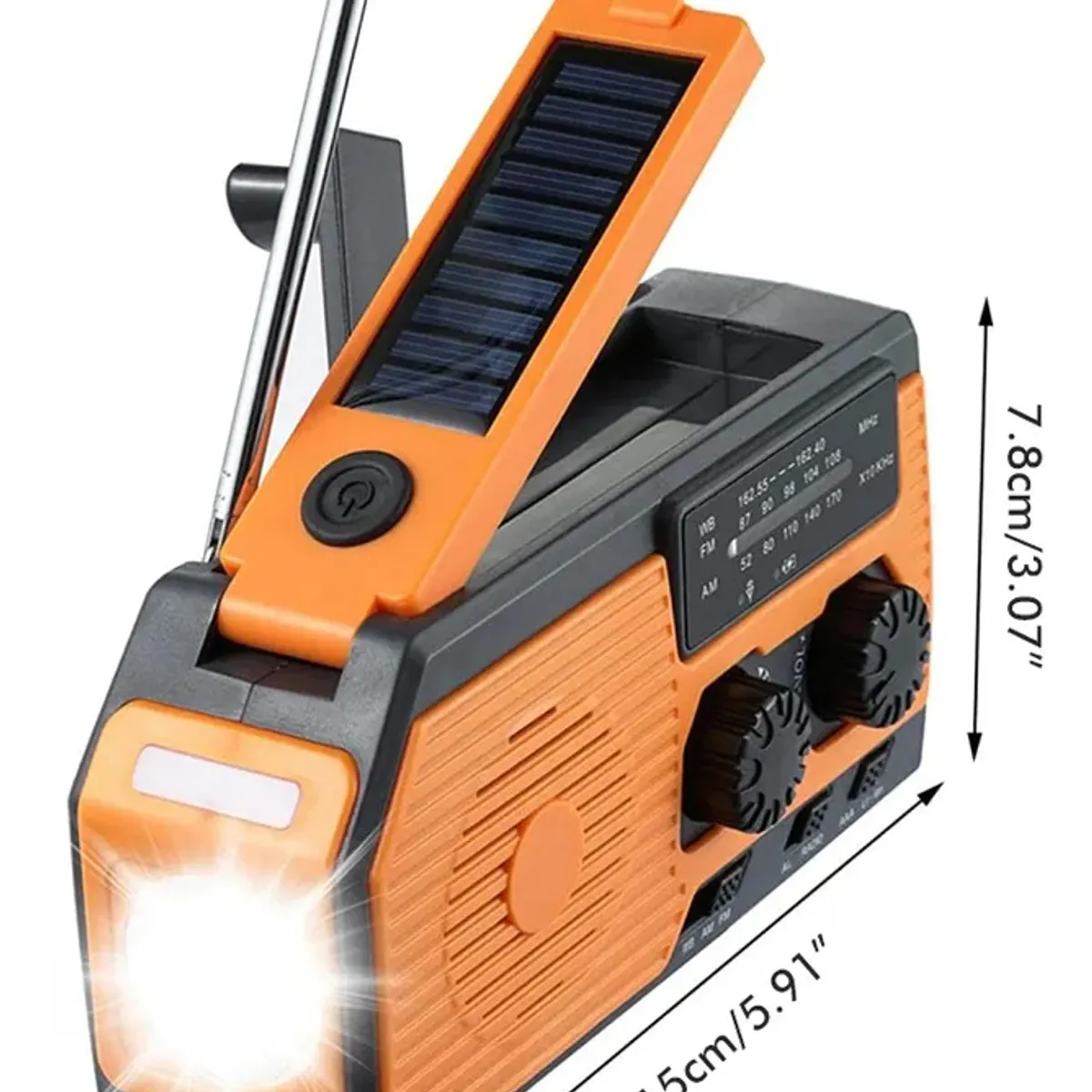 PUREPOWER - Generador De Dinamo De Energía Solar De Emergencia Con Radio