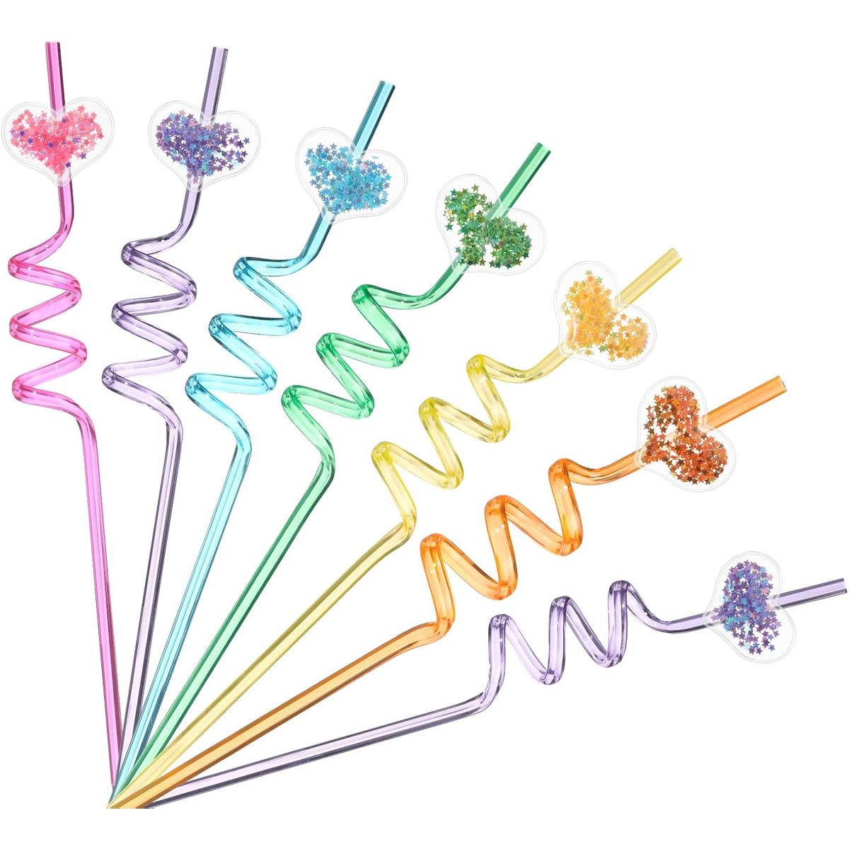 ATURE - Set 10u Bombillas Navideñas Plástico Reutilizables Espiral