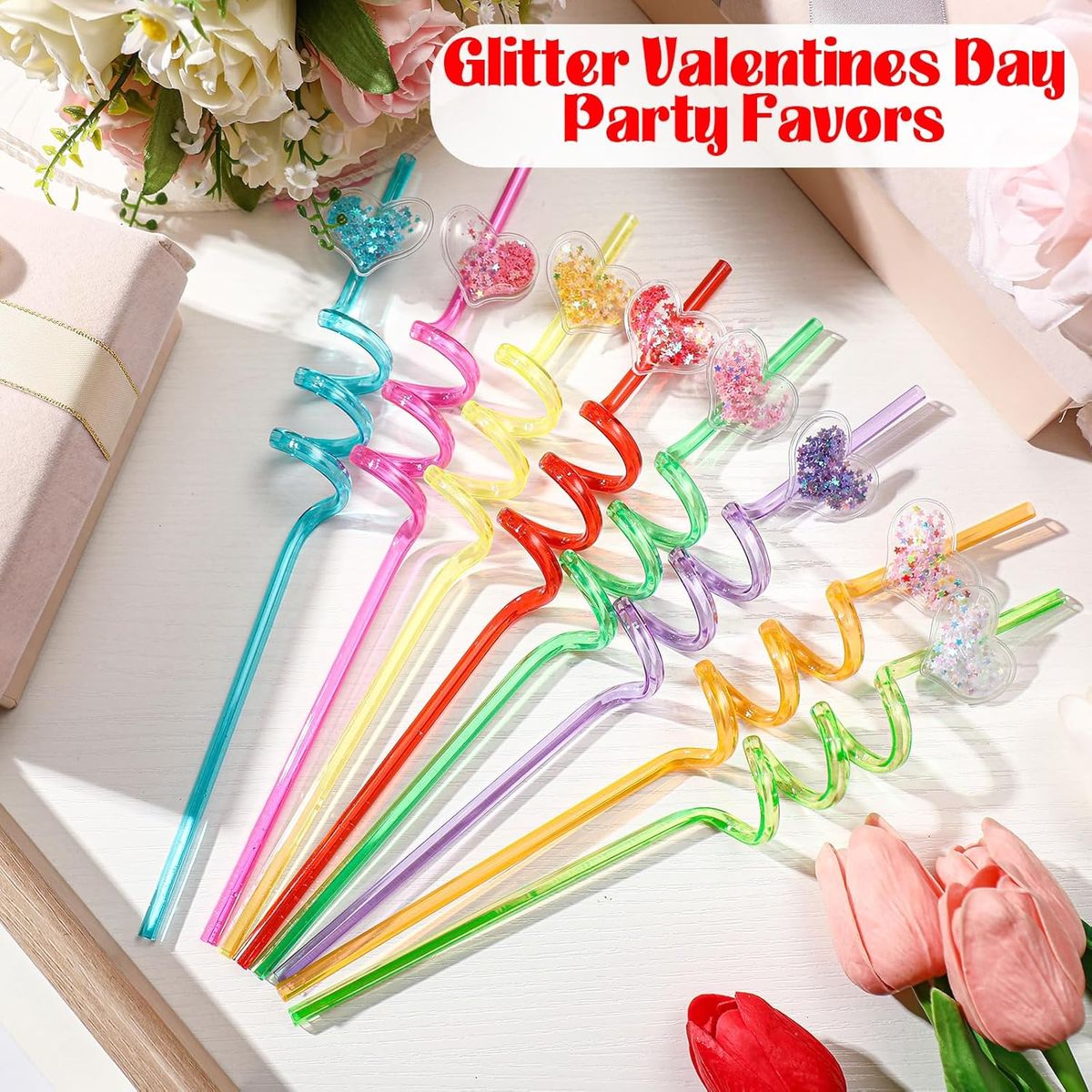 ATURE - Set 10u Bombillas Navideñas Plástico Reutilizables Espiral