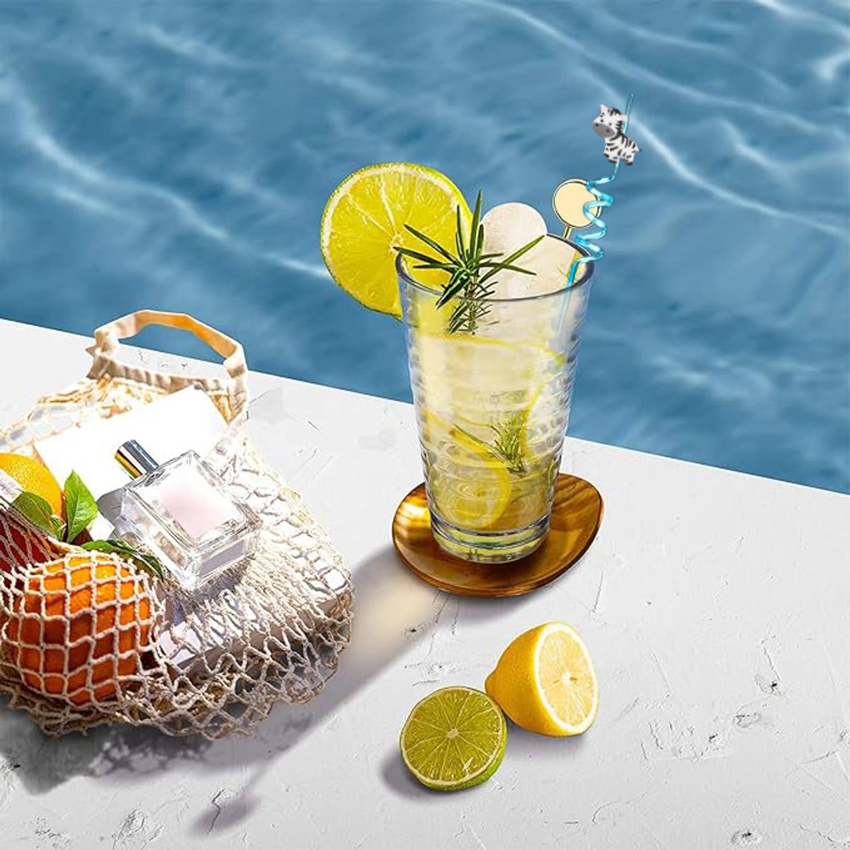 ATURE - Set 10u Bombillas Navideñas Plástico Reutilizables Espiral