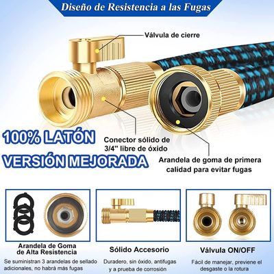 Imagen 2 del producto Manguera Retráctil Expandible Jardín 15 Mts Más Accesorios