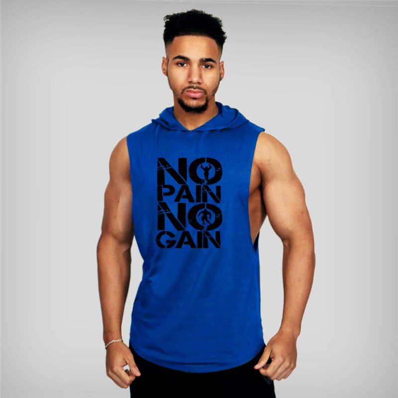 EDWINAYY - Polera Musculosa Para Hombre Gym Polera Capucha Sudadera