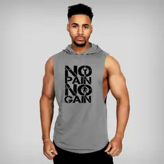 EDWINAYY - Polera Musculosa Para Hombre Gym Polera Capucha Sudadera
