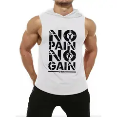 EDWINAYY - Polera Musculosa Para Hombre Gym Polera Capucha Sudadera