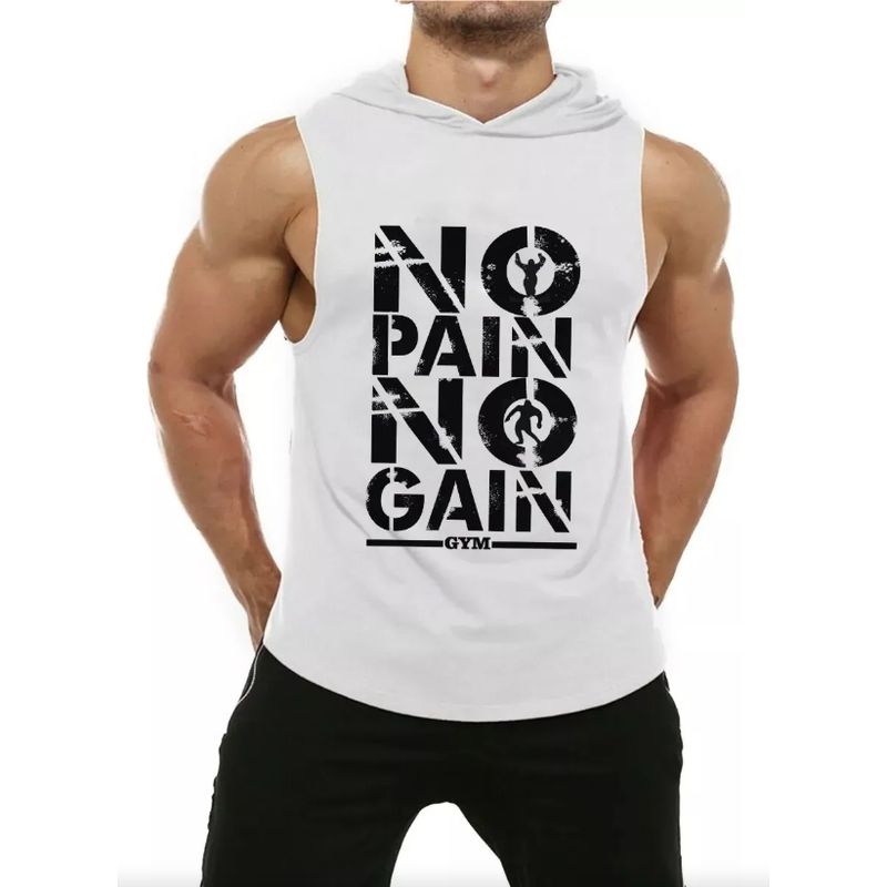 EDWINAYY - Polera Musculosa Para Hombre Gym Polera Capucha Sudadera