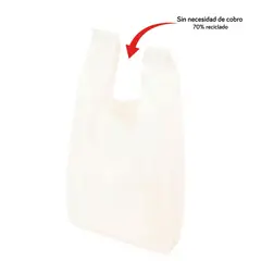 GENERICO - Bolsas de basura con asas 45x55 blancas
