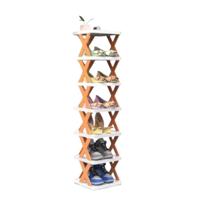 GENERICO - Zapatero Vertical Plegable De Plástico Desmontable