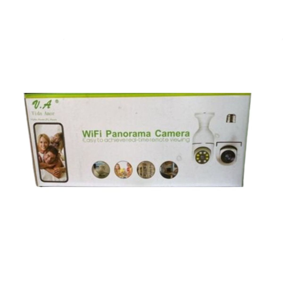 GENERICO - Cámara Seguridad Foco Wifi Y Rotación 360° Hd Night Vision