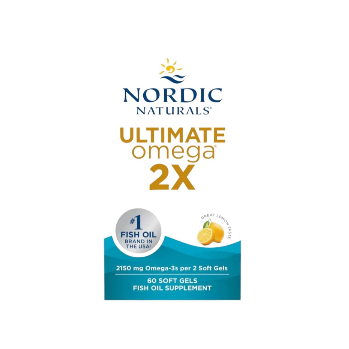 ORTOMOLECULAR - Ultimate Omega 3 2X 2150mg 60 Softgel Nordic Naturals