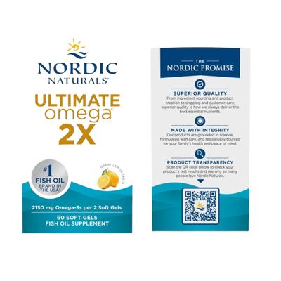 Imagen 2 del producto Ultimate Omega 3 2X 2150mg 60 Softgel Nordic Naturals