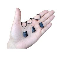 Collar Colgante Piedra Natural Turmalina Negra Unidad