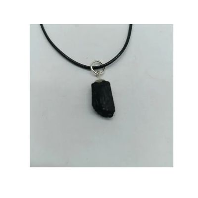 Imagen 2 del producto Collar Colgante Piedra Natural Turmalina Negra Unidad