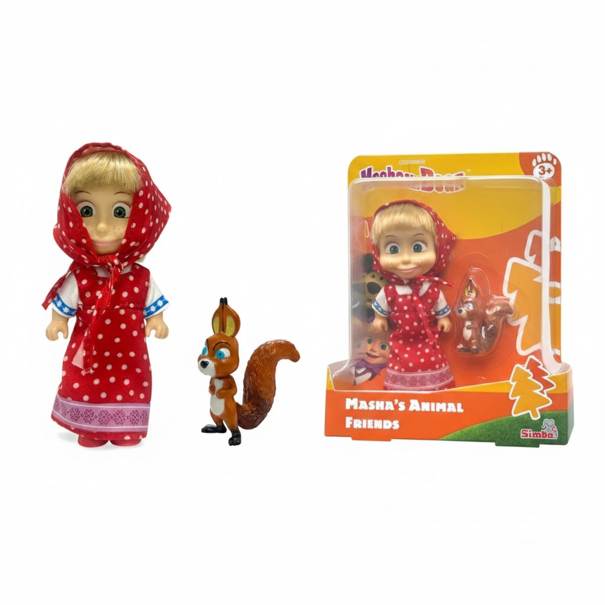 MASHA Y EL OSO - Juguete Masha y sus Amigos La Ardilla - Masha Y El Oso