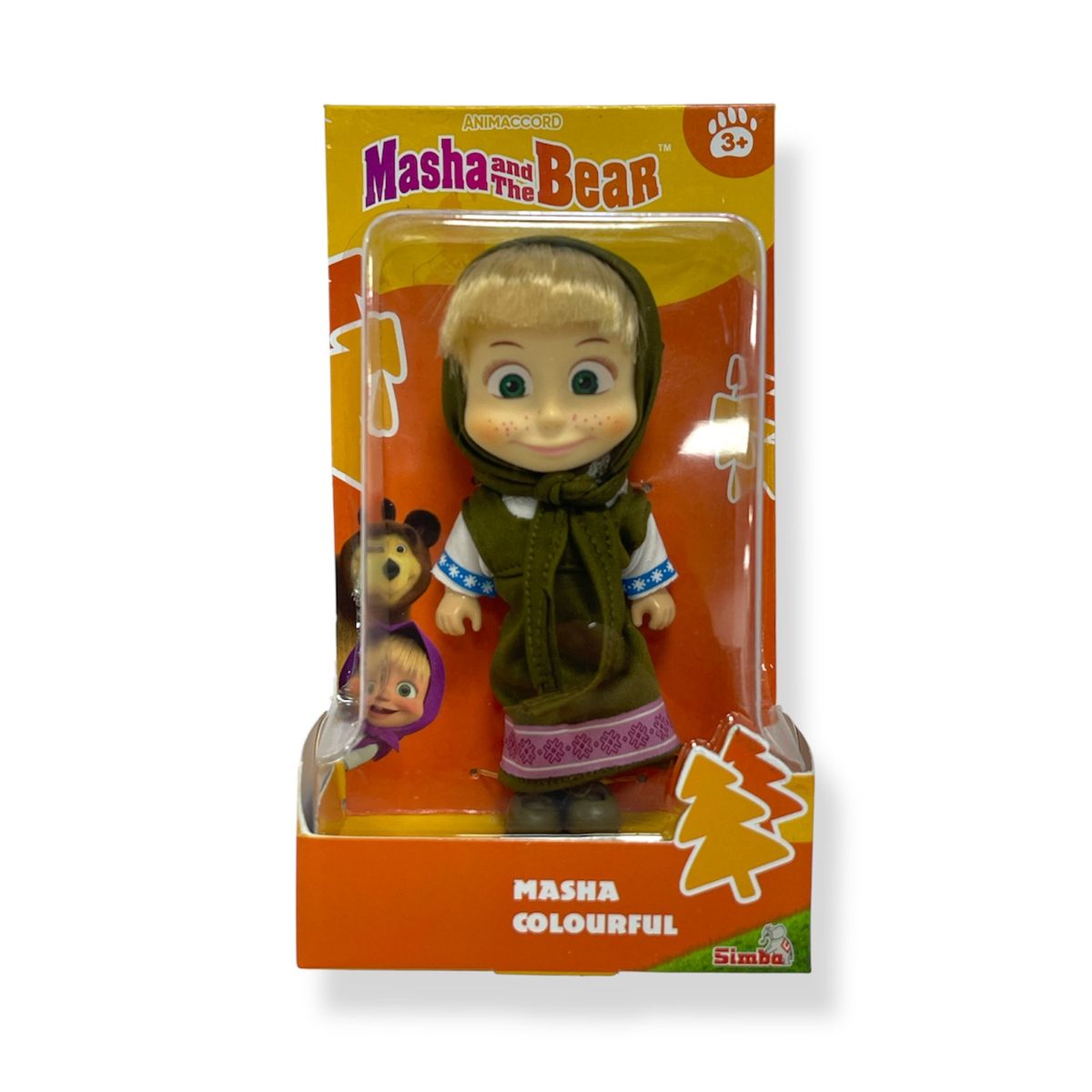 MASHA Y EL OSO - Juguete Muñeca Masha Vestido Verde - Masha Y El Oso